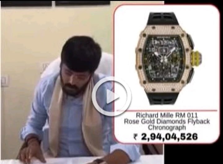 Congress MLA using Rs 3 crore watch