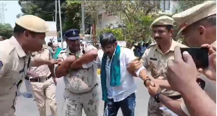 A person Halchal at the residence of CM Revanth Reddy