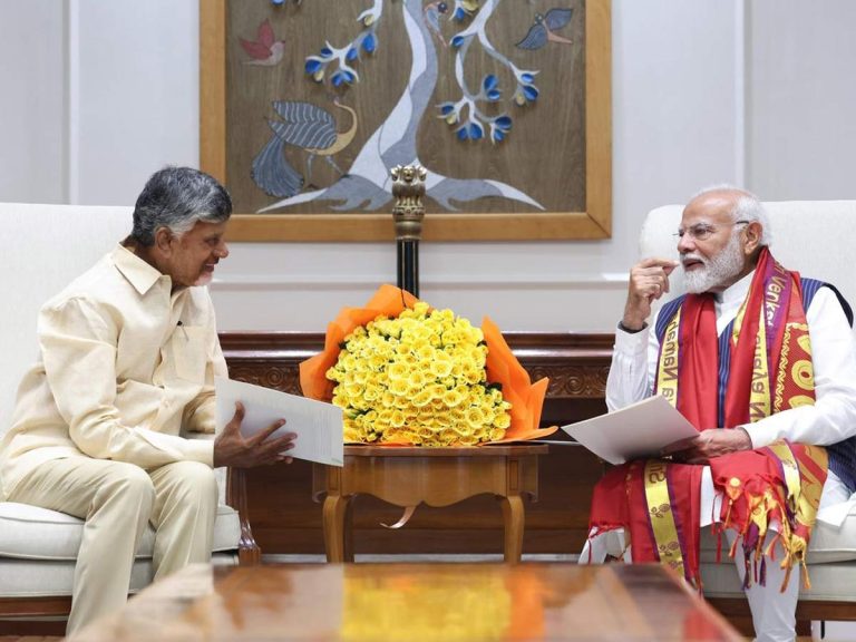 ప్రధాని మోడీతో సీఎం చంద్రబాబు సమావేశం.