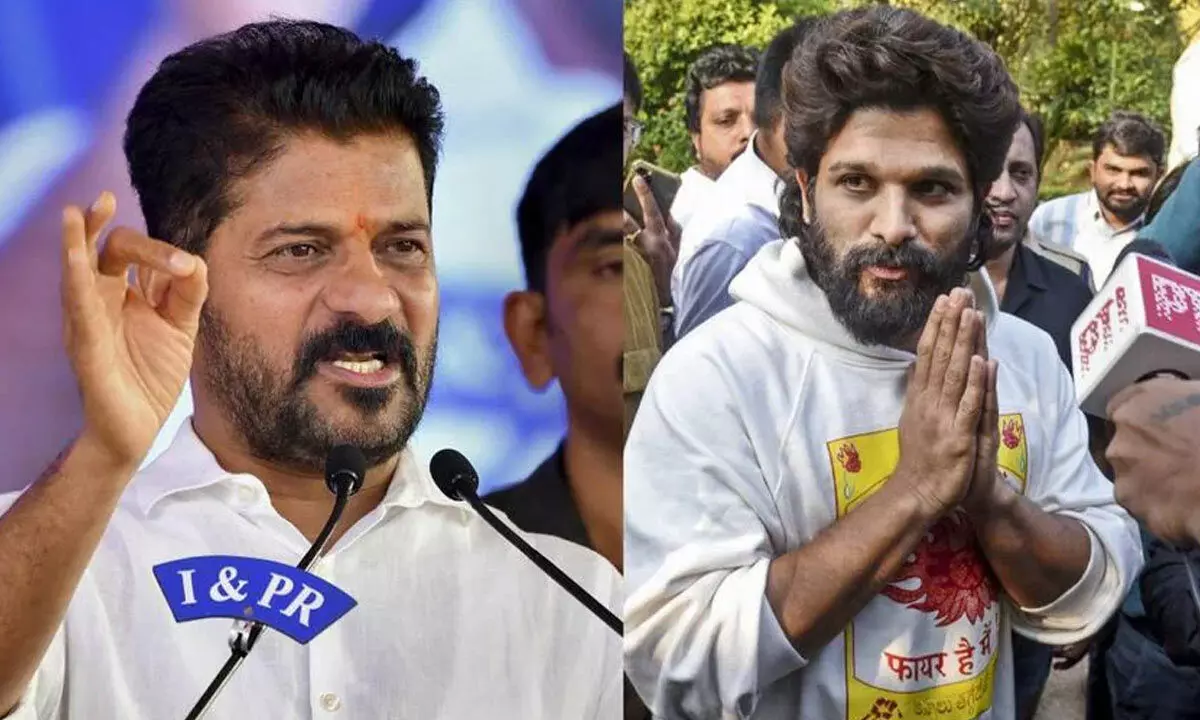 CM Revanth and Allu Arjun on the same stage