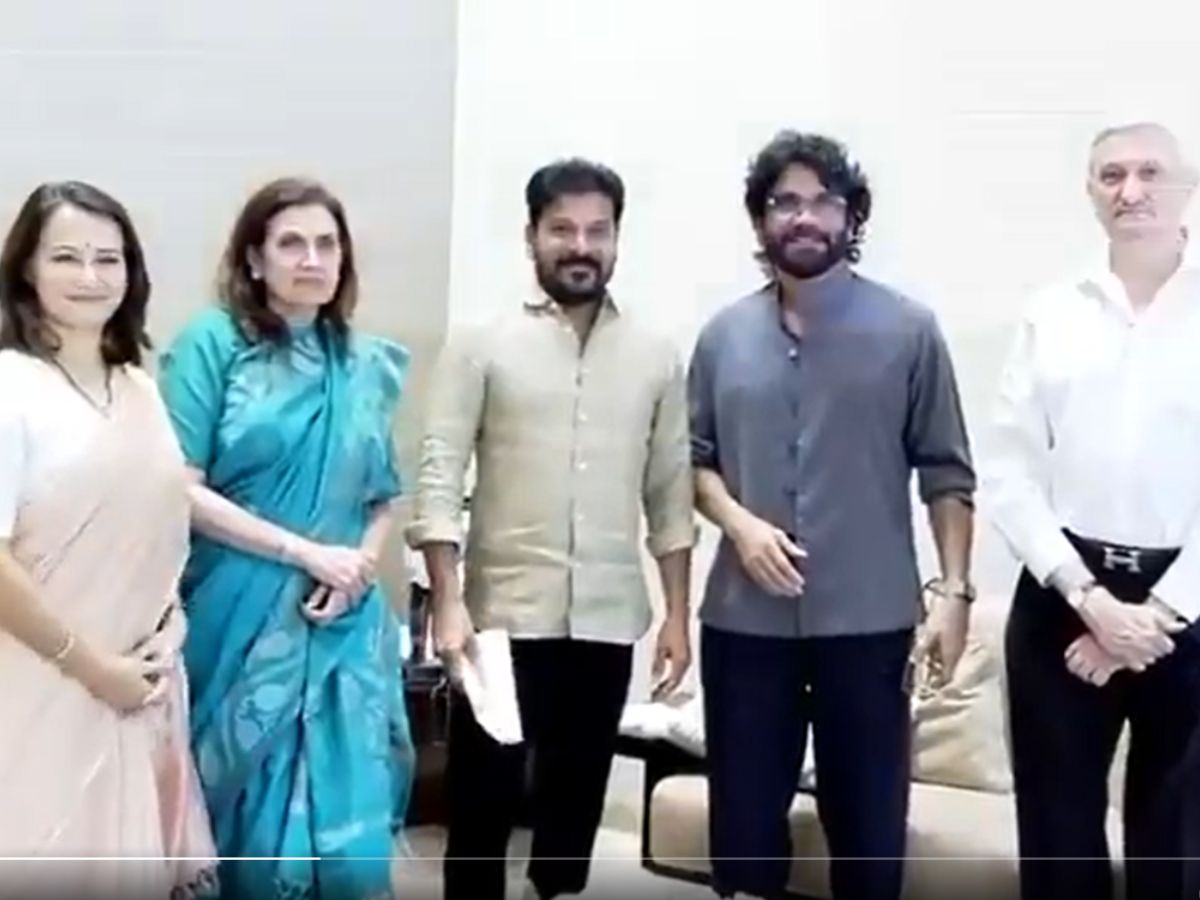 Film actor Nagarjuna and his wife met CM Revanth Reddy