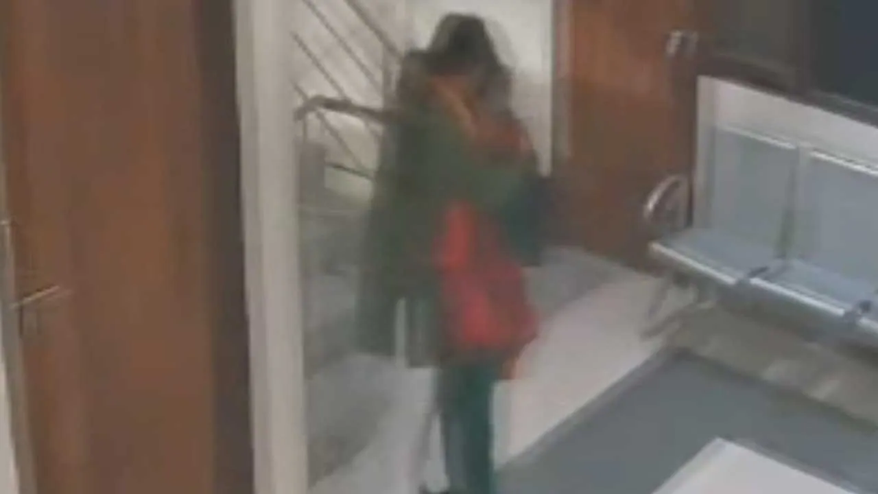 Gonda BJP leader hugging a woman in party office Video viral BJP
