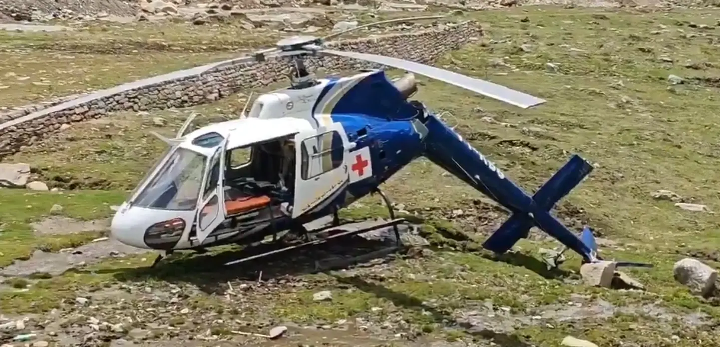 Heli ambulance makes emergency landing in Kedarnath after technical snag