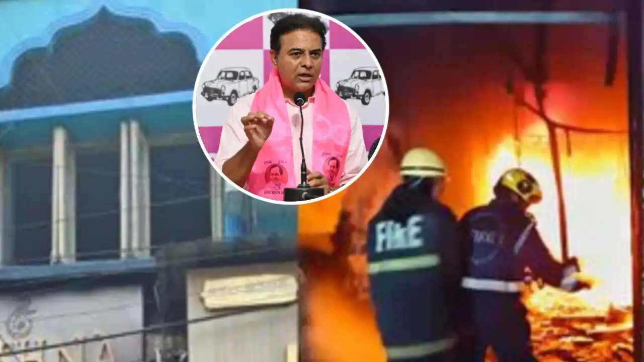 BRS Working President KTR responds to Gulzar House fire incident