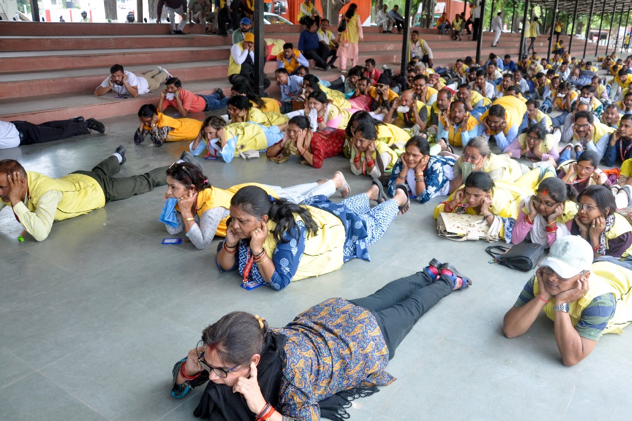 The central government has canceled the mock drill scheduled for today