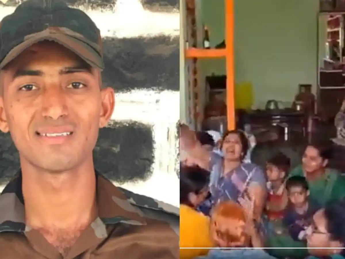 Family members of brave soldier Murali Naik mourn the death of the deceased