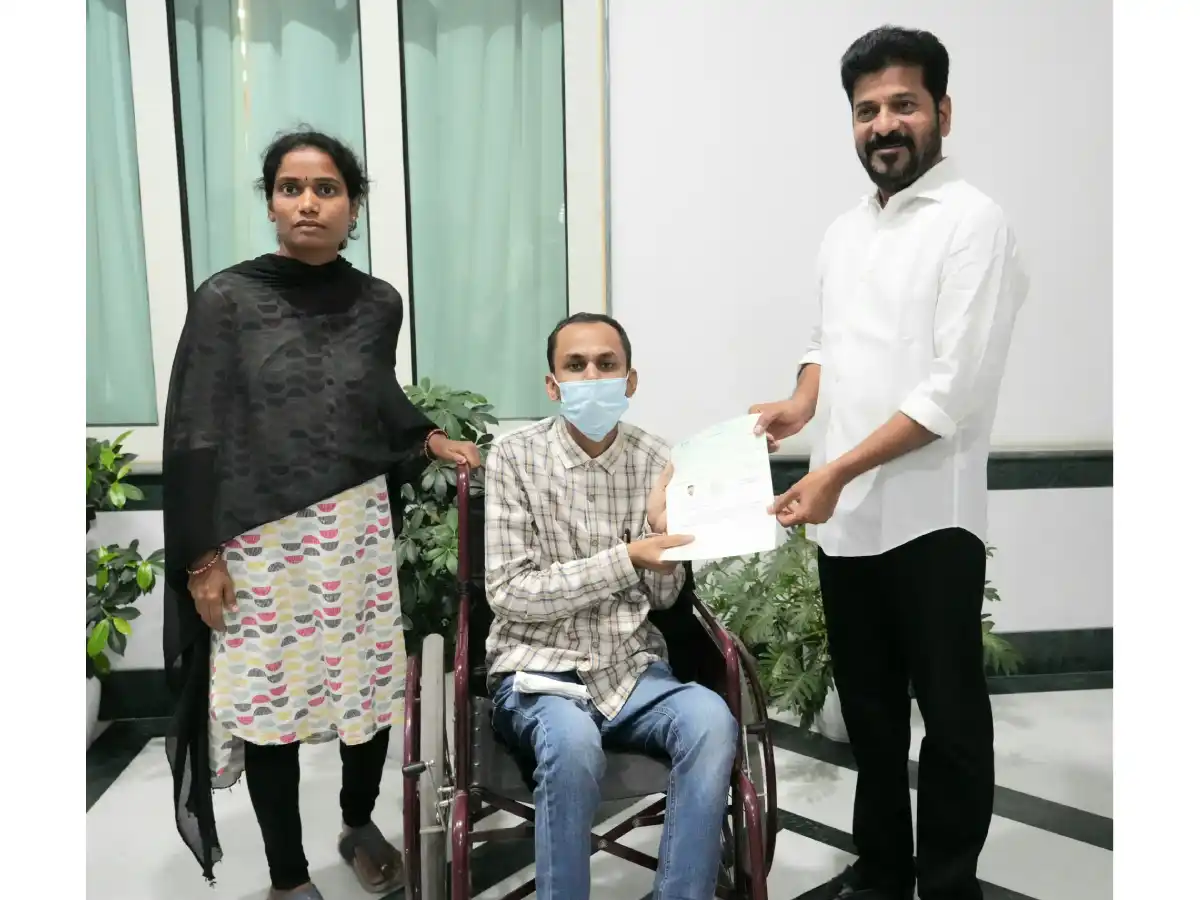 CM Revanth Reddy supports cancer victim's family 12 lakh financial assistance for treatment