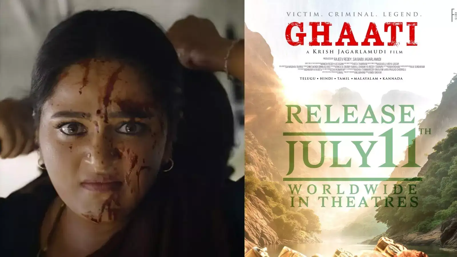 Anushka Shetty Ghaati to release in theatres in July 2025, new poster out