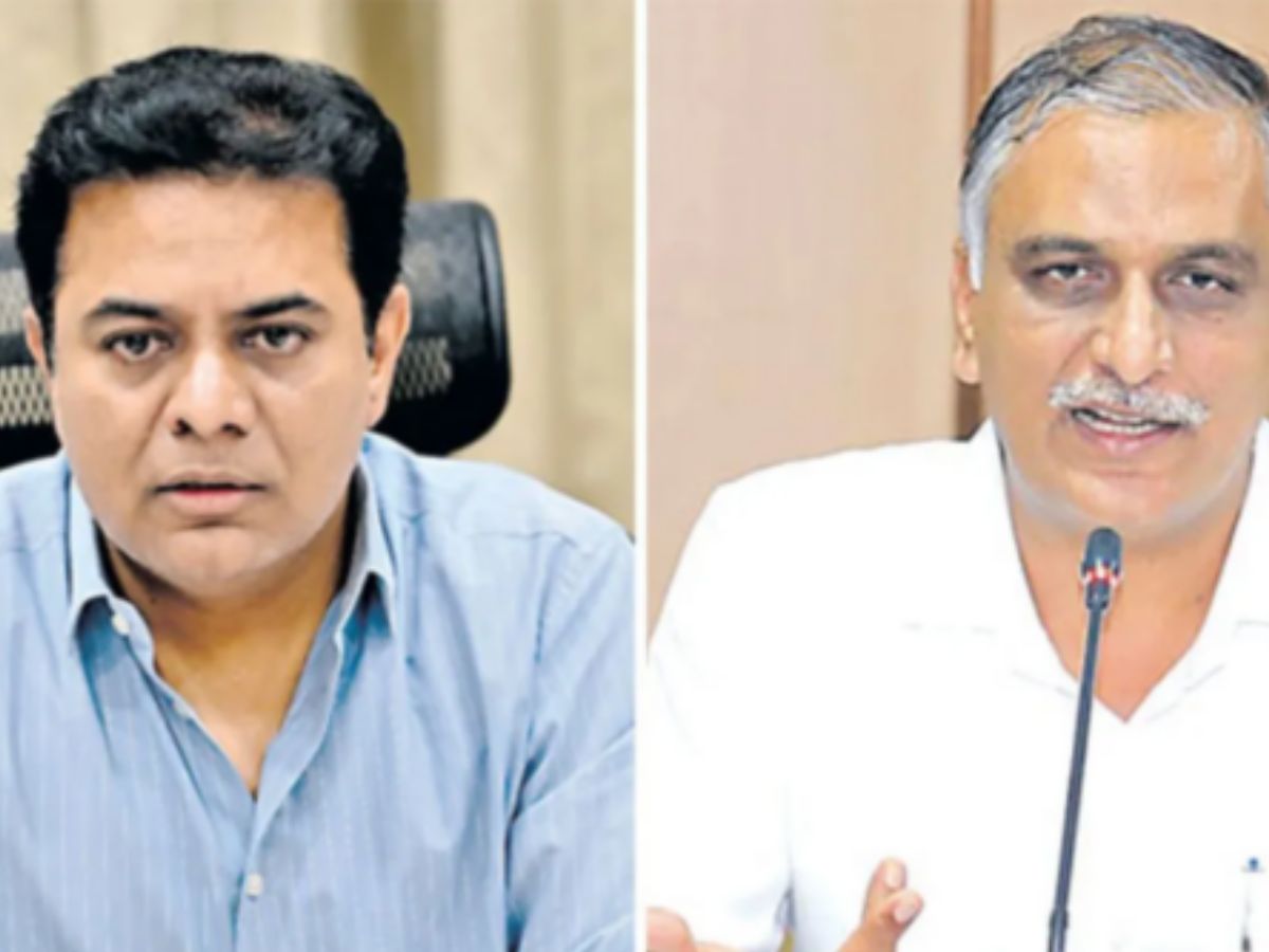 BRS Working President KTR visited Harish Rao, who was admitted to Kim's Sunshine Hospital in Begumpet, on Monday night.
