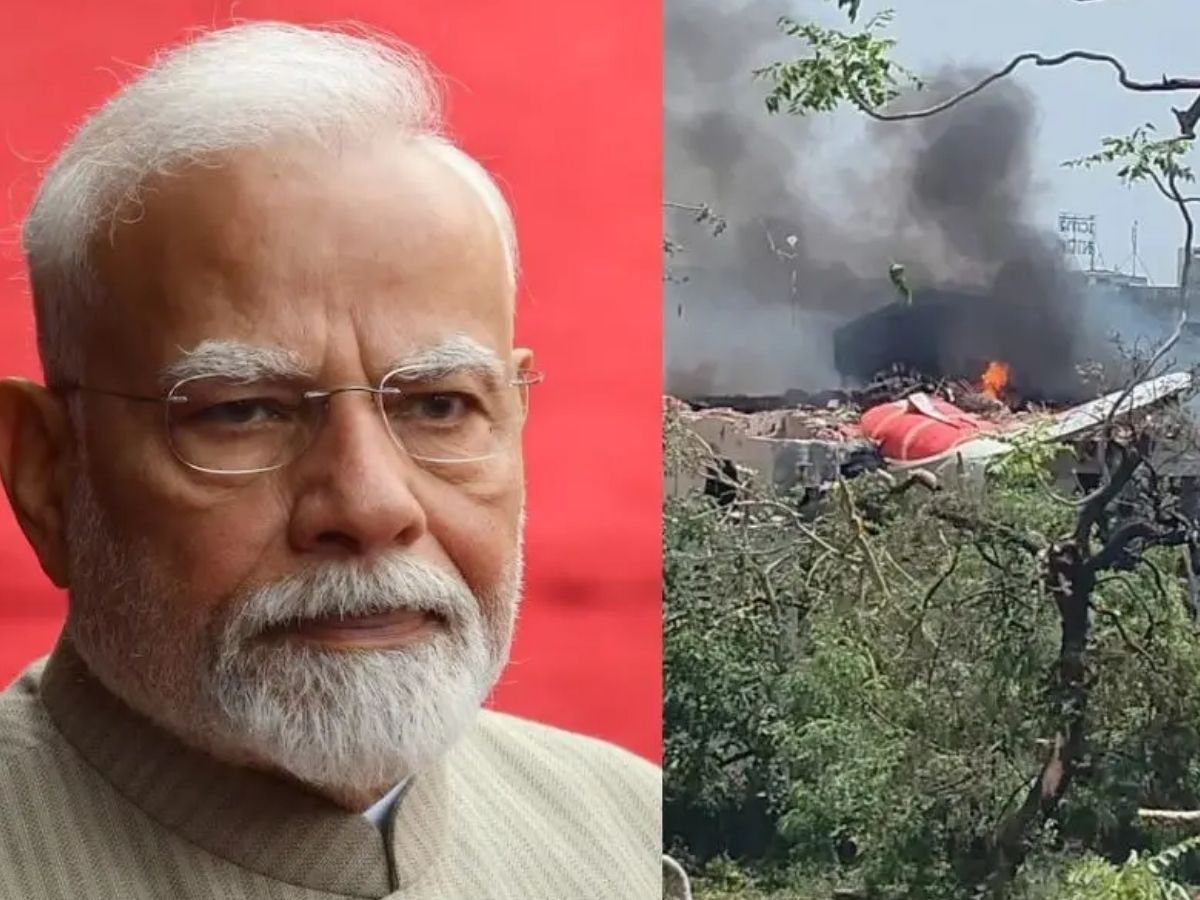 modi off to Ahmedabad plane crash