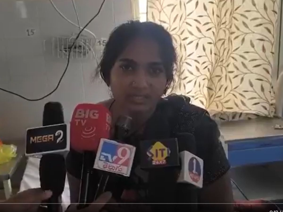 Victim Sirisha gets emotional as she says they pulled my saree and beat me without listening to me even though I tried to survive