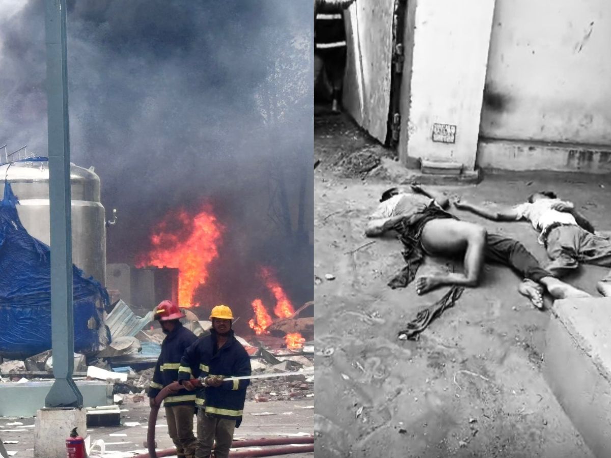 Major fire accident in Sangareddy district 10 people reported dead