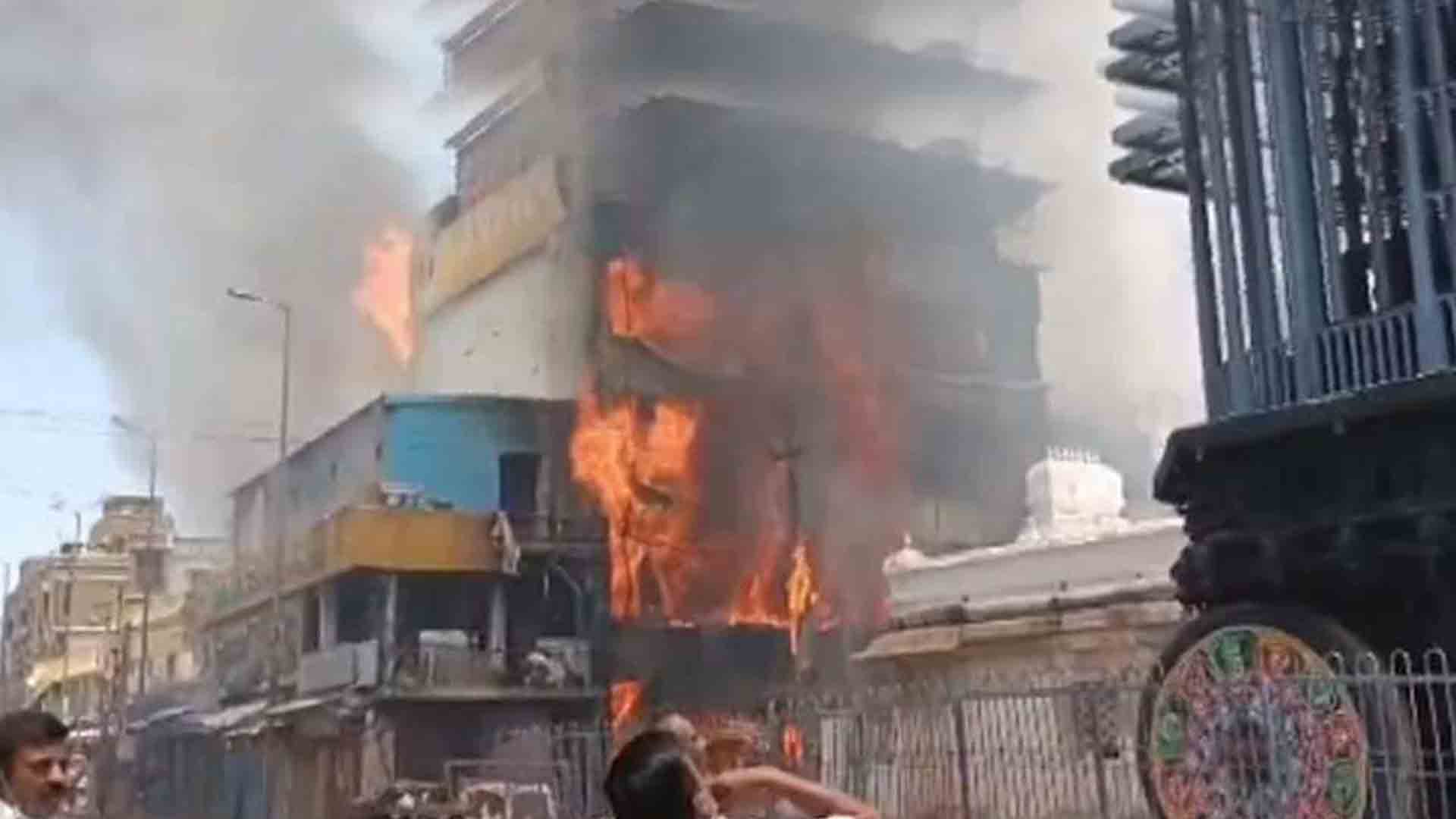 Major fire breaks out near Tirupati Govindarajaswamy Temple