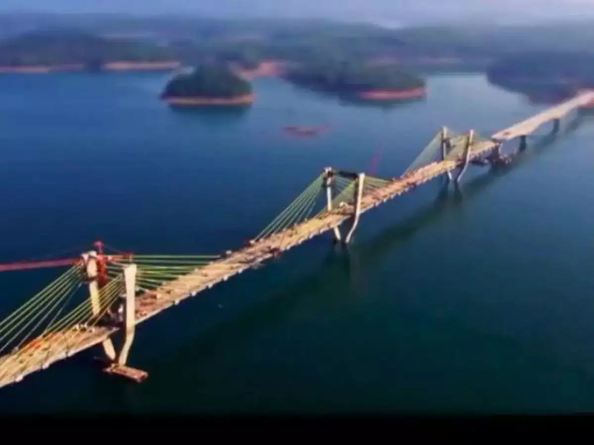 Nitin Gadkari inaugurates India's second longest cable-styled bridge in Karnataka's Shivamogga