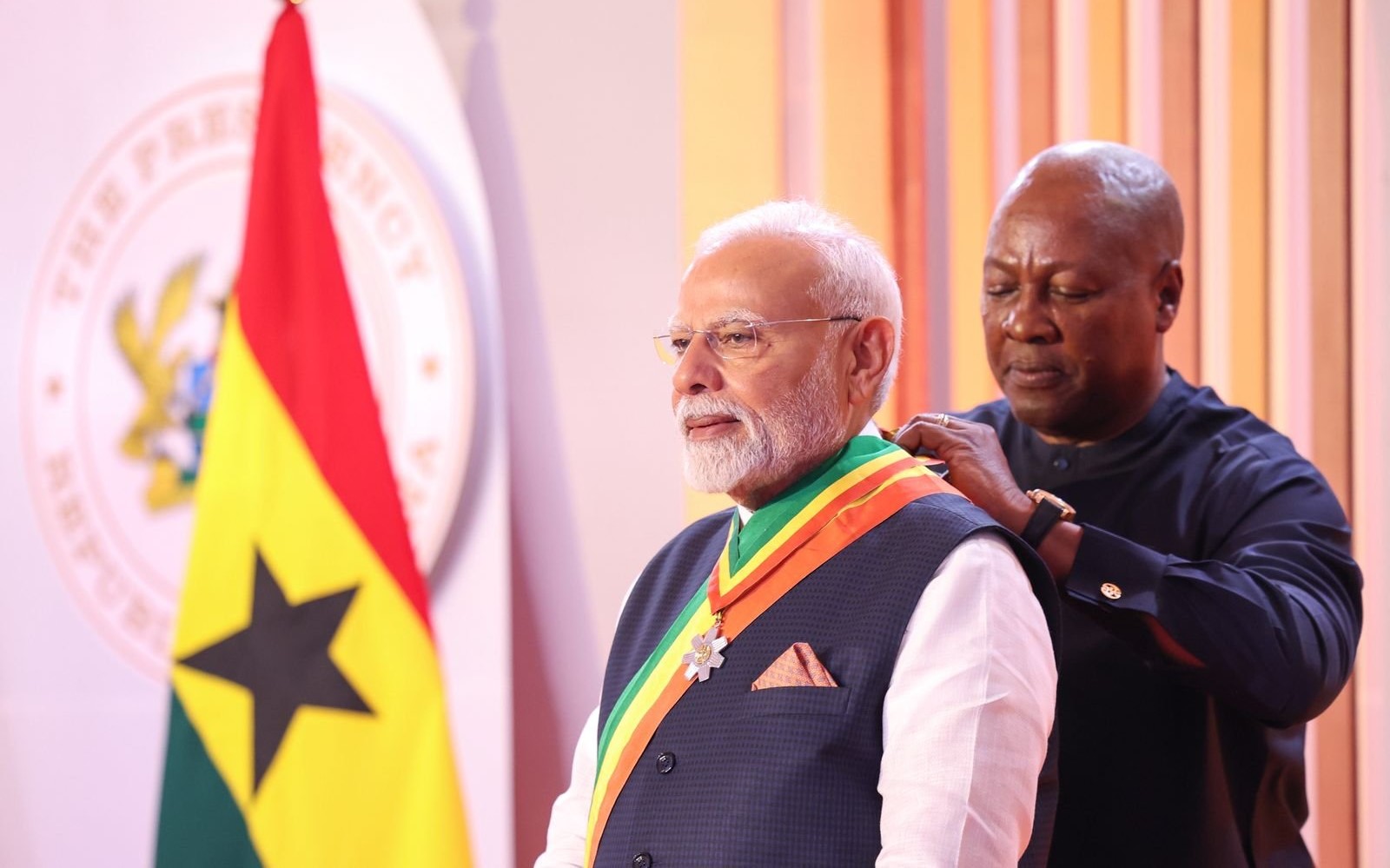 PM Modi receives Ghana's national honour 'Officer of the Order of the Star