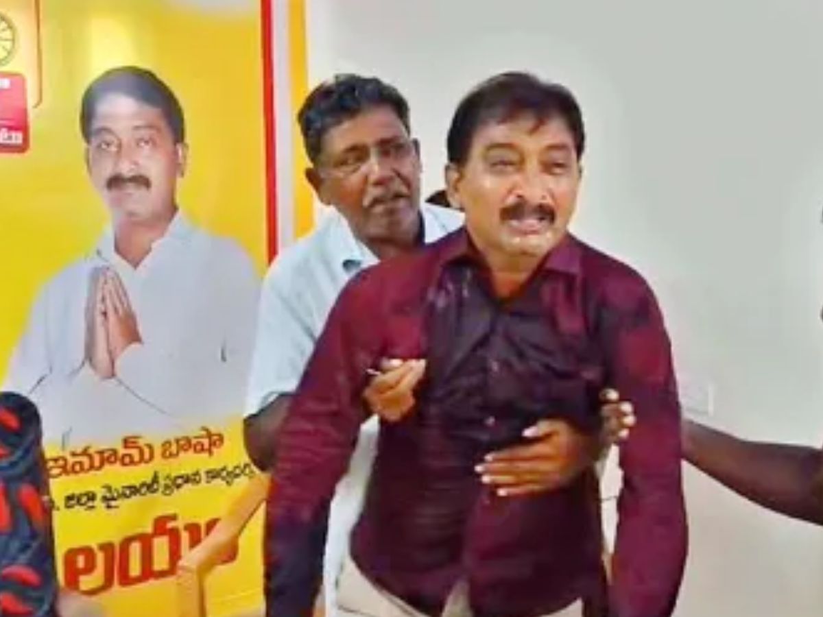 Unable to bear the harassment of MLA Vemireddy Prashanthi, TDP activist Iman Bhasha attempted suicide by consuming pesticide.