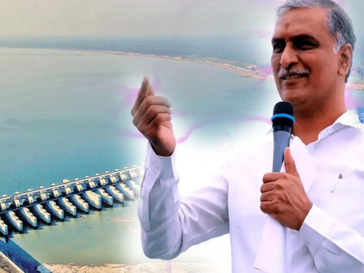 Former Minister Harish Rao attends Kaleshwaram Commission hearing
