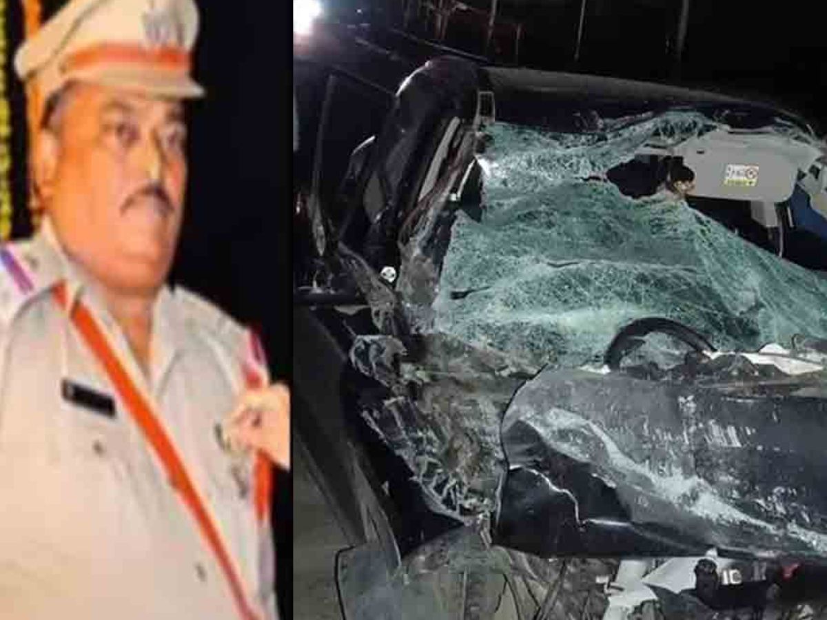 SI Rajeshwar Goud died in a road accident near Sangareddy-Cheryalagutta