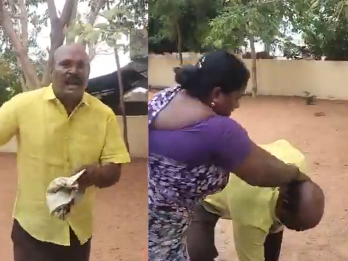 Teacher harasses student Parents perform physical cleansing