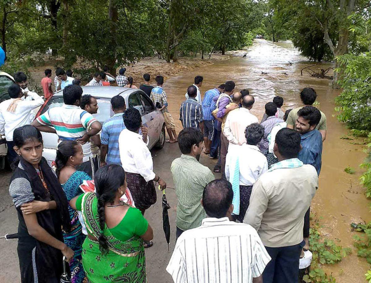Approximately 20 centimeters of rainfall in three hours in Eturu Nagaram