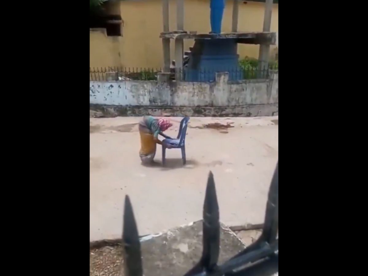 Heartbreaking video Old woman's struggles for pension