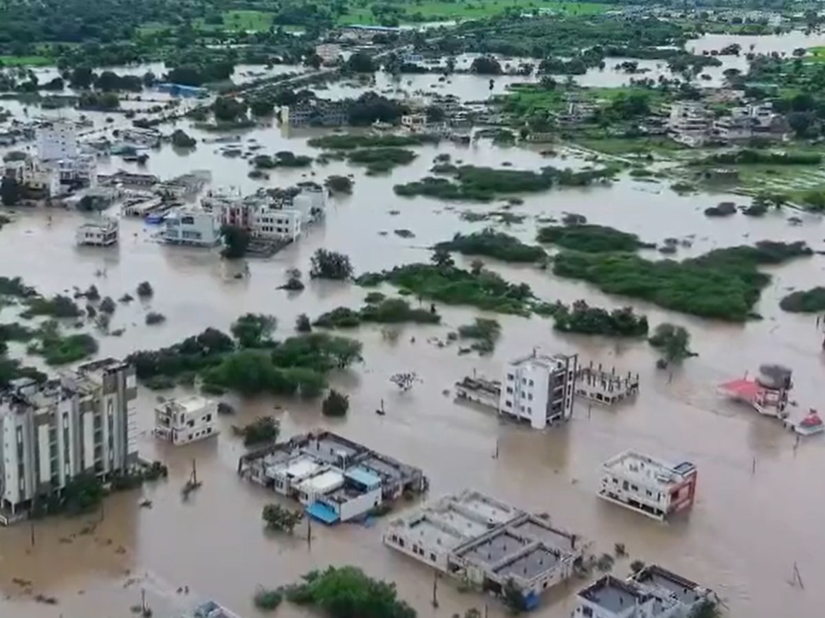 Natural disaster in Kamareddy district Drone visuals