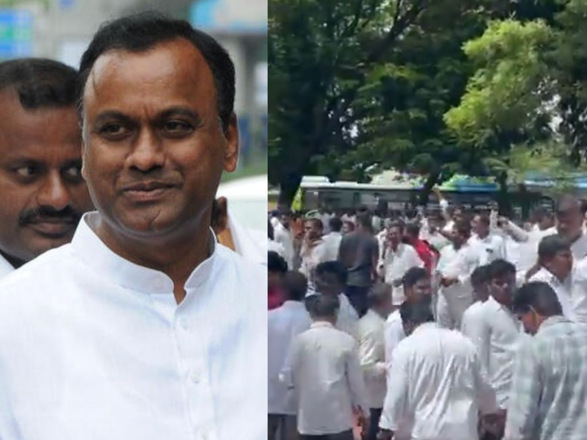 Followers staged a show of force at the Assembly demanding that Komatireddy Rajagopal Reddy be given a ministerial post.