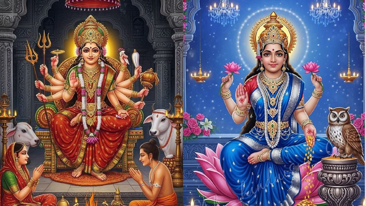 Navratri Fifth Day Festival – Glorious Decoration of Goddess Mahalakshmi