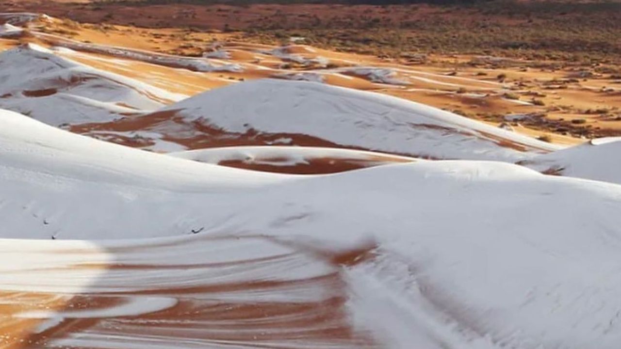 Snowfall in the Sahara Desert – A Rare Wonder That Stunned the World