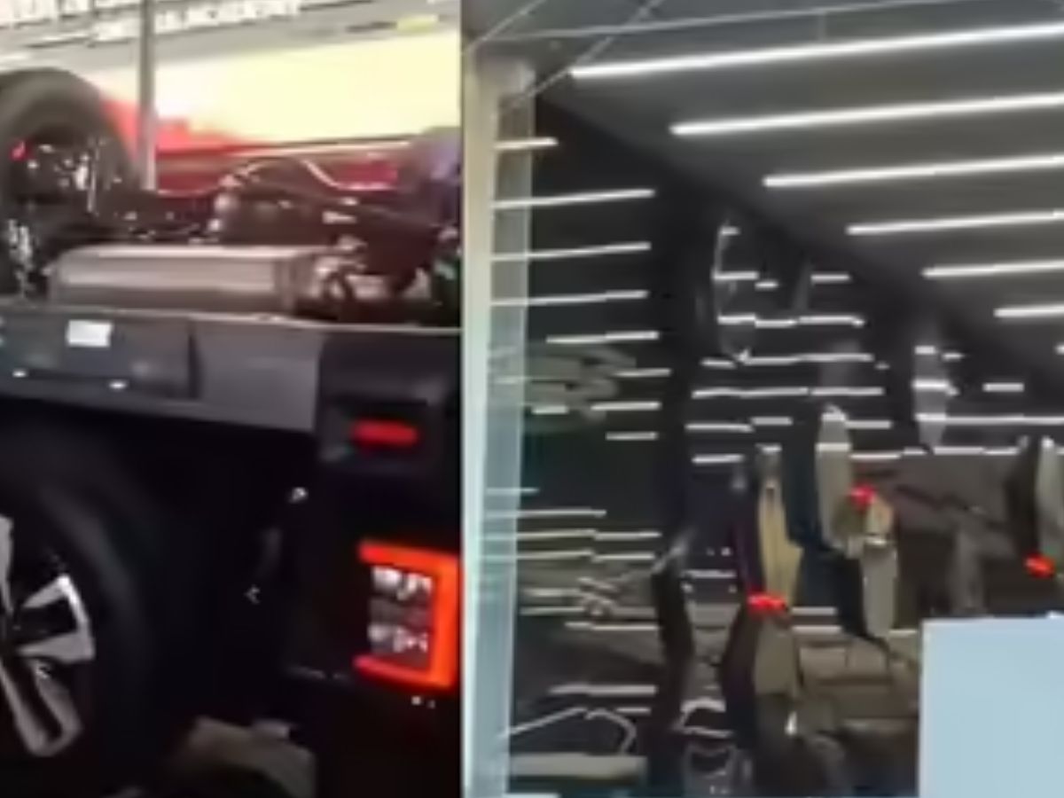 Brand new Mahindra Thar Roxx crashes through Delhi showroom window