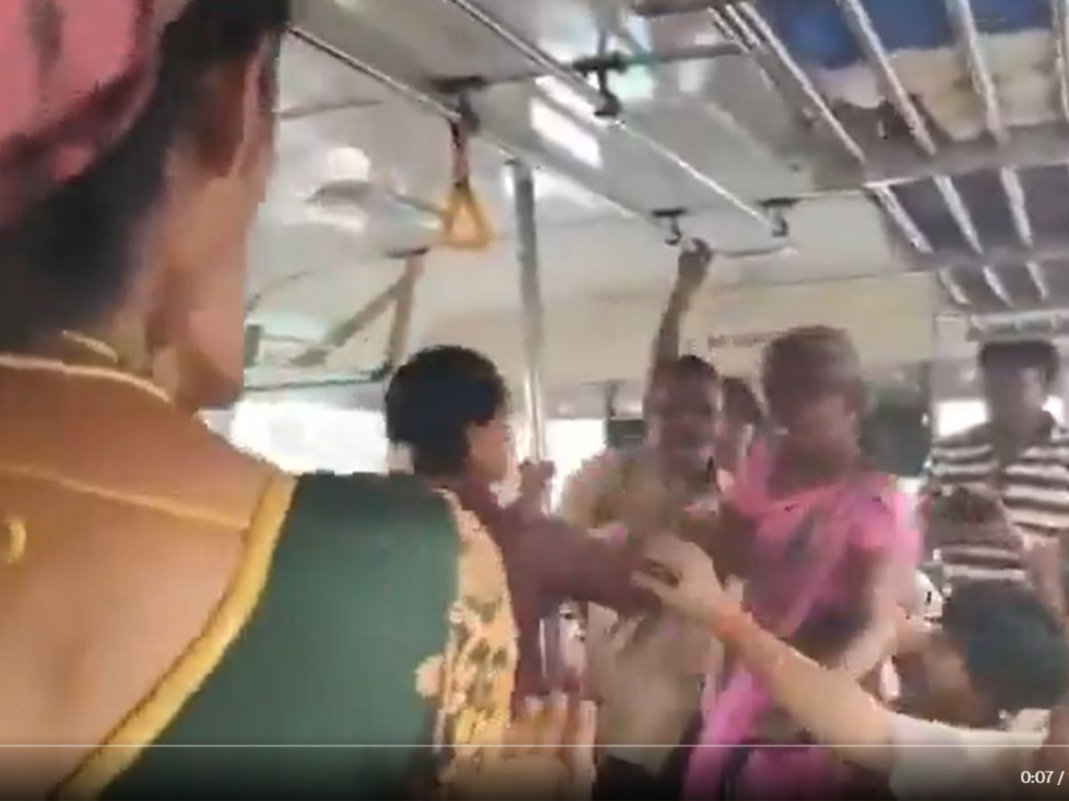 An argument broke out between two women over a seat on a bus going from Penuganchiprol to Vijayawada in NTR district.