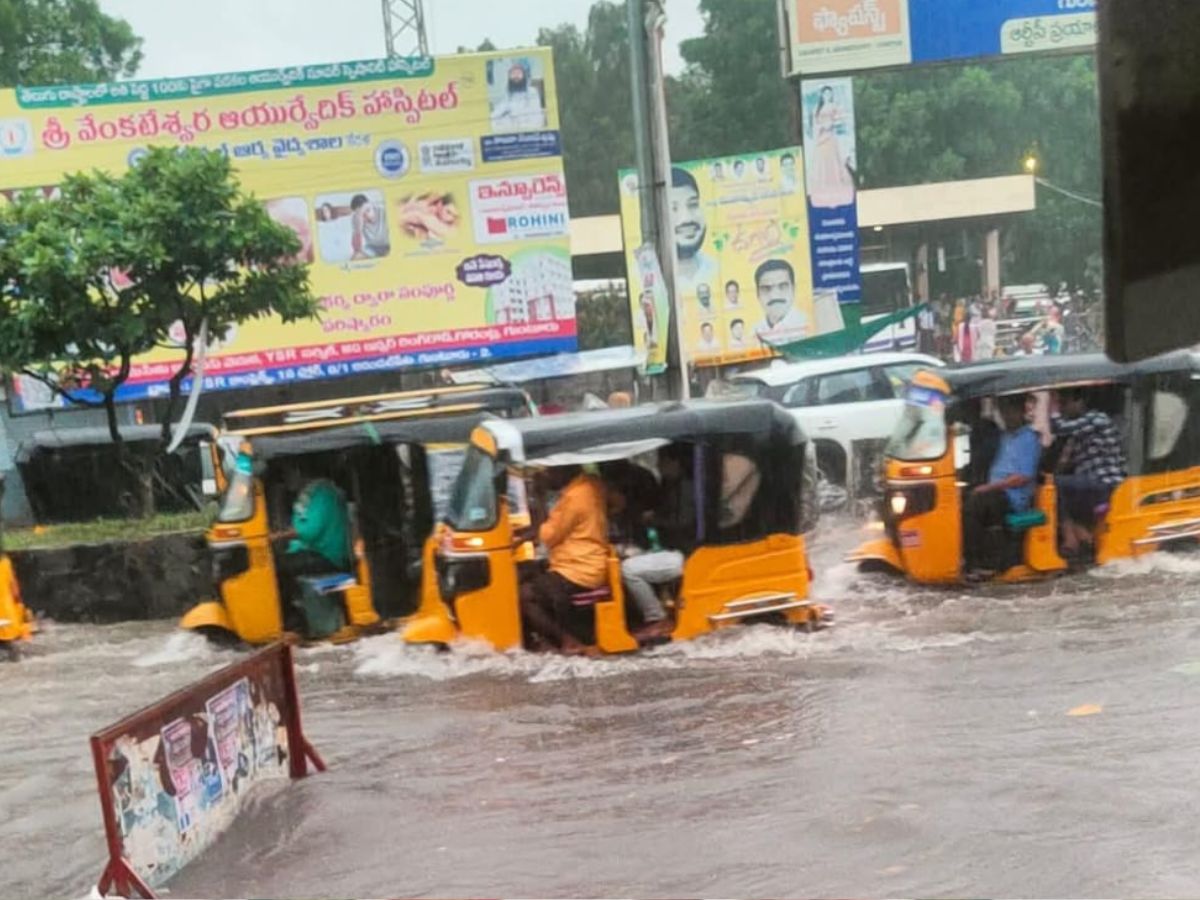 cloud burst in guntur, second time in a week