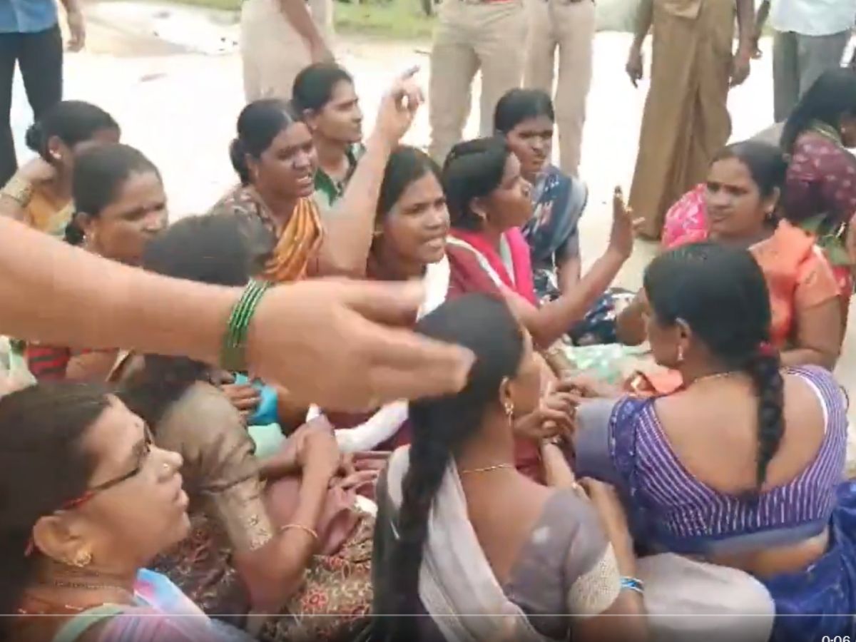 Anganwadi teachers besiege CM Revanth Reddy's house in Kodangal