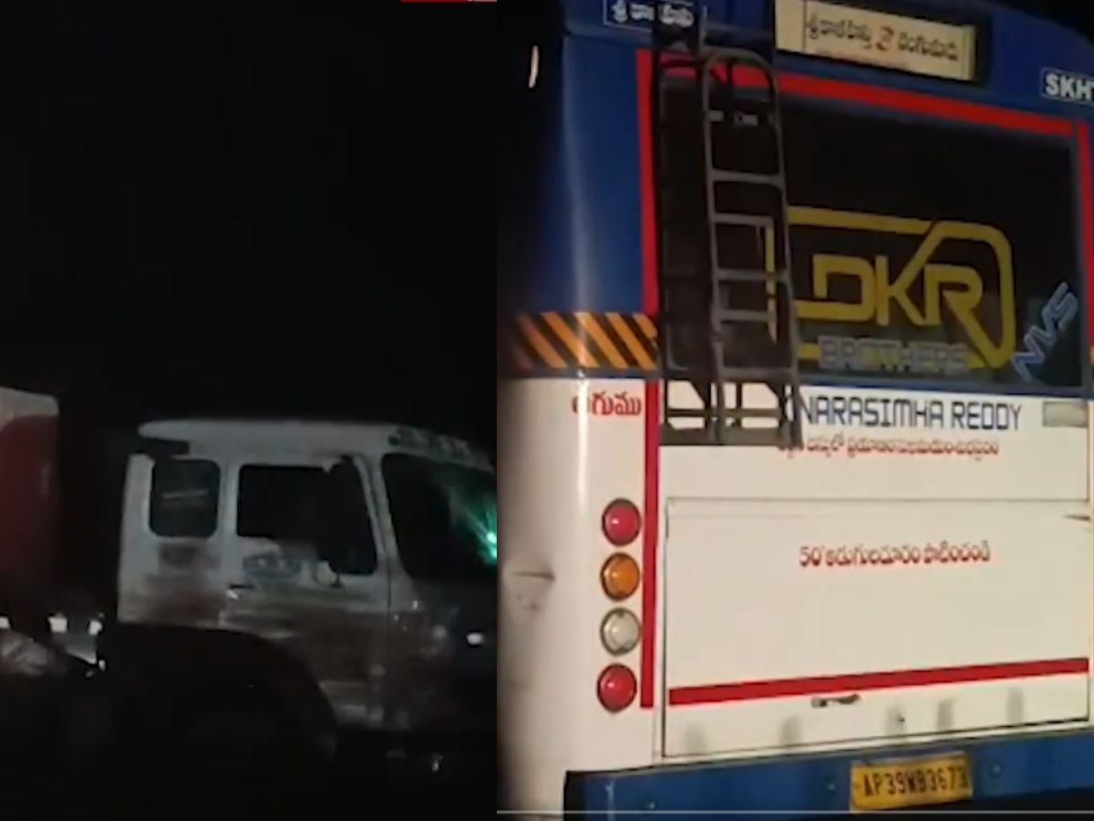 Road accident on Naidupeta-Pootalapattu National Highway, Tirupati District