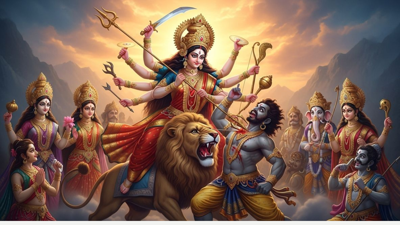 Sri Mahishasuramardini Alankaram – The Divine Power of Goddess Durga